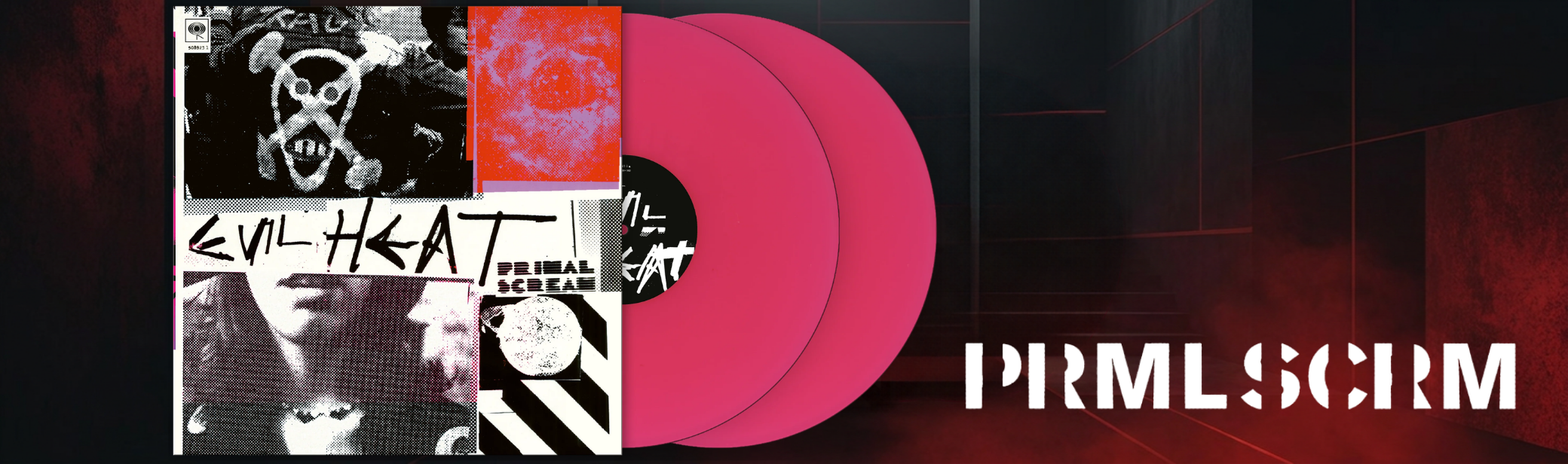 Primal Scream Evil Heat 2LP magenta vinyl