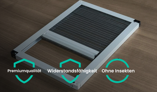 Warum hat FOGANO keine Schiebe- und Rollos-Insektenschutzgitter im Angebot? Weil wir nur eine einzige, aber dafür eine richtig gute haben – Plissee-Insektenschutzgitter!