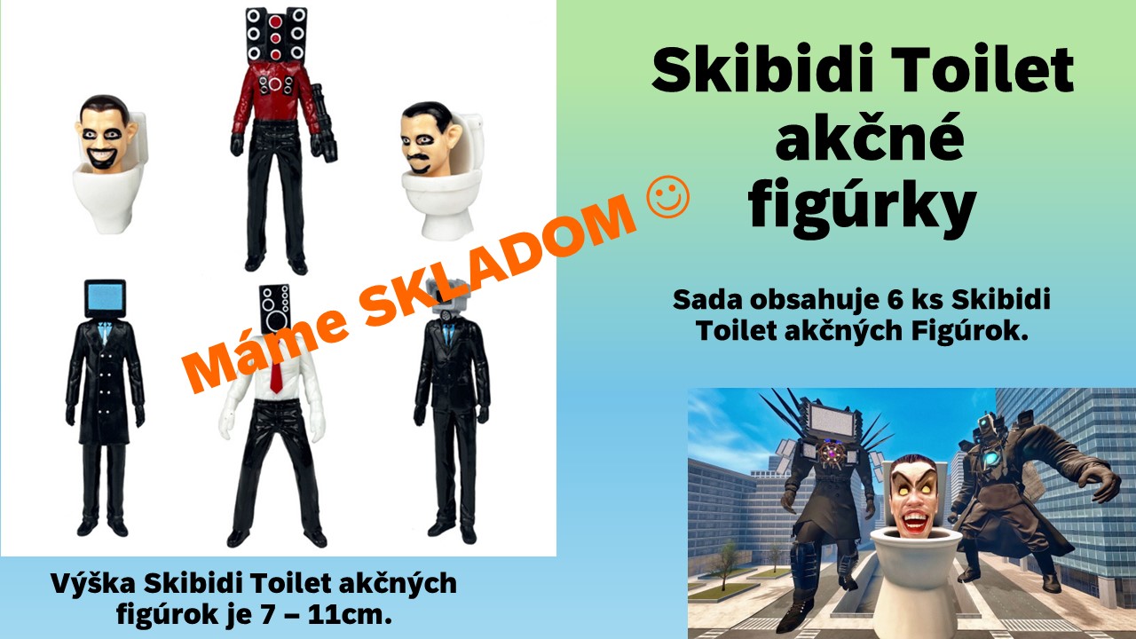 Skibidi Toilet akčné figúrky