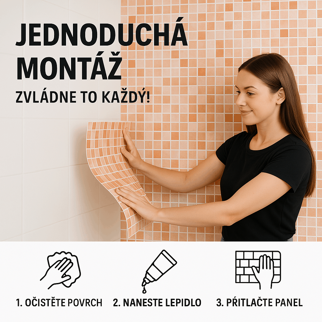 Jednoduchá montáž PVC panelů