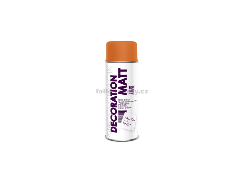 DecoColor, barva ve spreji MATT, RAL 2004 oranžový - 400 ml