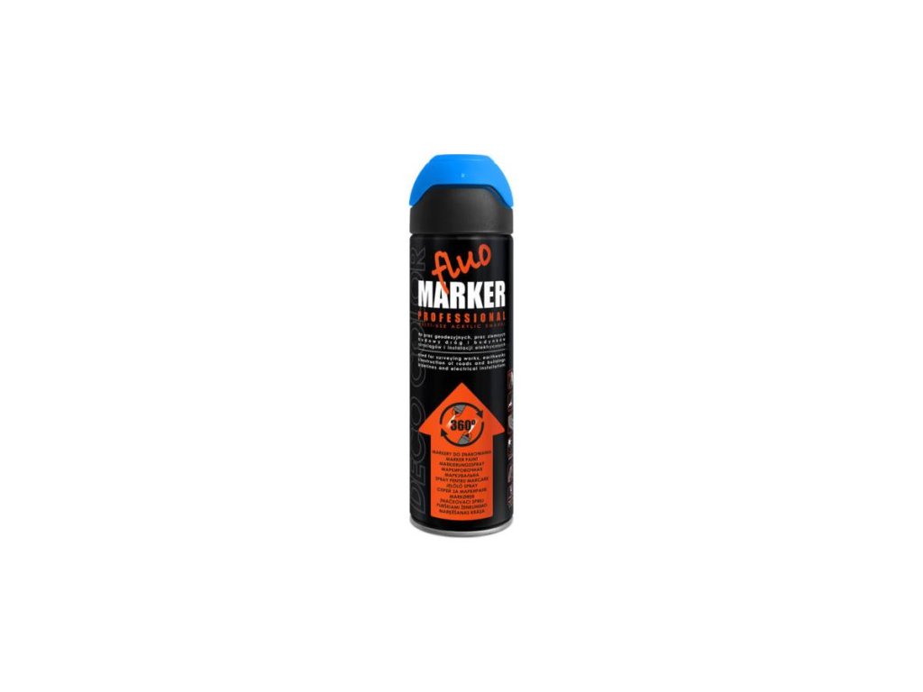 DecoColor, sprej značkovací FLUOMARKER, odstín modrý, 500 ml