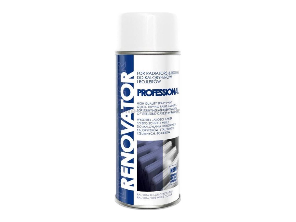DecoColor, sprej RENOVATOR Profesionál bílý, odstín RAL 9016, 400 ml