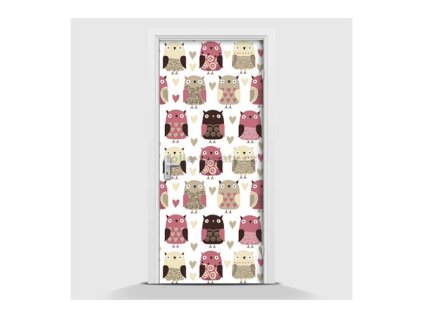 Samolepící fototapeta - Sovičky I 70 x 210cm