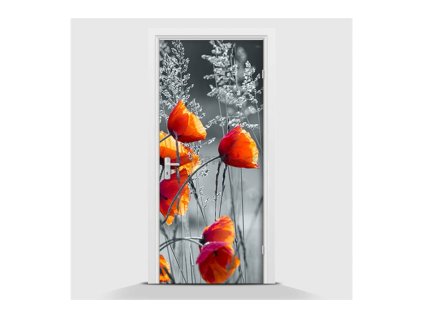 Samolepící fototapeta - Mák červený 70 x 210cm