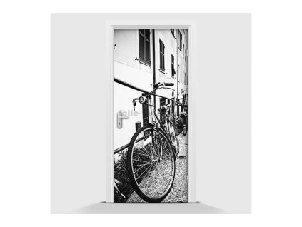 Samolepící fototapeta - Kolo černobílé 70 x 210cm