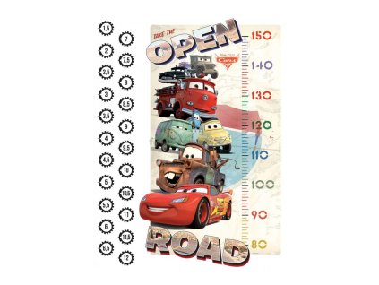 Samolepící dekorace Cars dětský metr