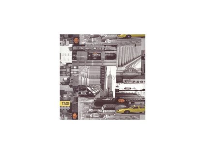Samolepící tapeta renovace dveří city taxi šíře 67,5 cm x 2,1m - dekor 736
