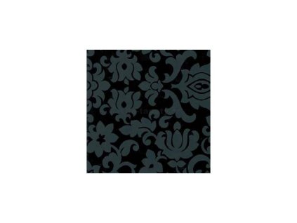 Samolepící tapeta renovace dveří černý ornament šíře 67,5 cm x 2,1m - dekor 739