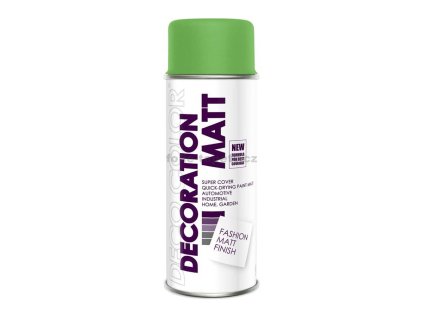 DecoColor, barva ve spreji MATT, RAL 6018 zelený - 400 ml