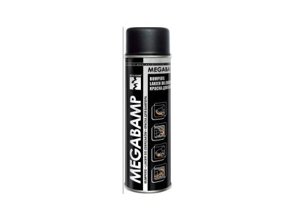 DecoColor, sprej MEGABAMP černý matný, odstín RAL 9005, 500 ml