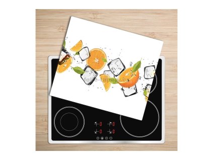 Skleněná deska - 5D50150012 - Pomeranče ve vodě 60 x 52 cm