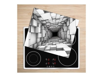 Skleněná deska - 5D55216784 - Tunel 3D 60 x 52 cm