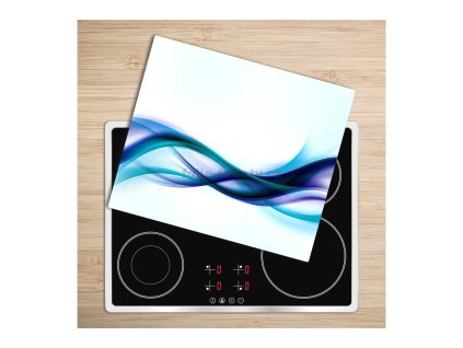 Skleněná deska - 5D87971170 - Abstrakt modrý 60 x 52 cm