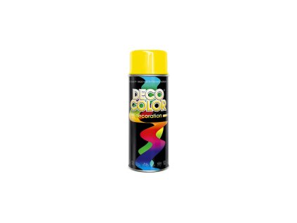 DecoColor, barva ve spreji DECO lesklá RAL 1018 žlutá - 400 ml