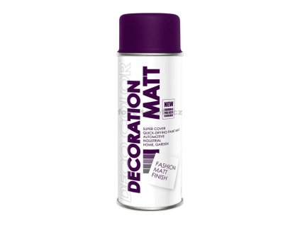 DecoColor, barva ve spreji MATT, RAL 4007 fialový tmavý - 400 ml