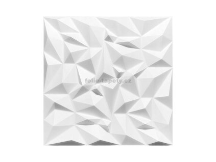 Obklad 3D XPS extrudovaný polystyren Krystal bílý samet