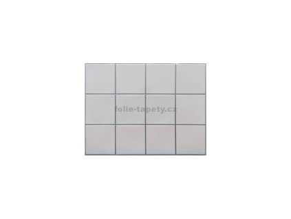 3D - PVC obkladový panel - Kachlička velká šedá spára