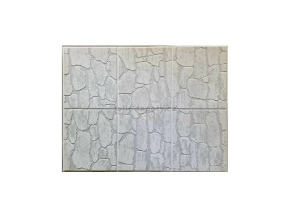 3D - PVC obkladový panel - Kámen skládaný bílý