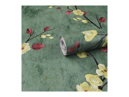 Samolepící fólie květy žluté 45 cm x 10 m