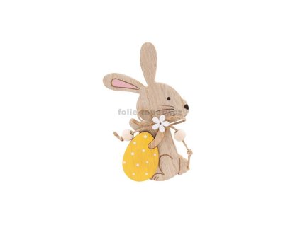 Dřevěná Velikonoční zajíček 12 cm