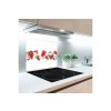Skleněná deska - 5D52519190 - Jahody a led 60 x 52 cm