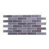 Wall Art Decor, PVC obkladové 3D panely Cihla šedá s bílou spárou