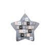 Adventní kalendář hvězda šedá 70 cm