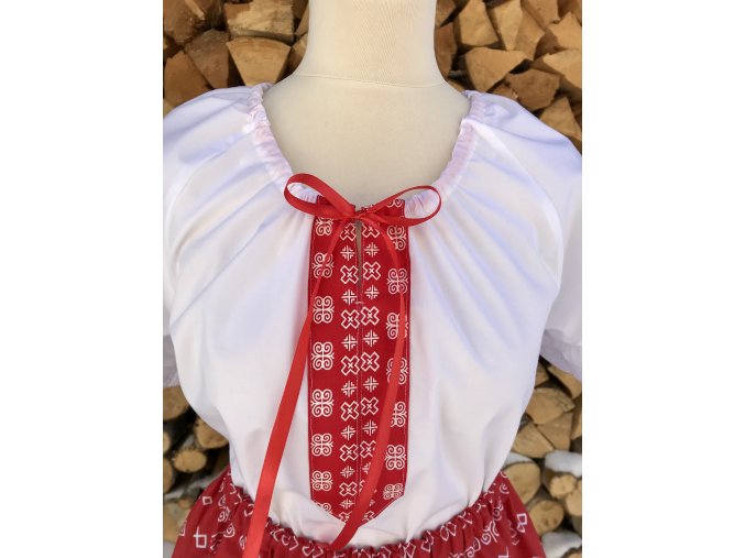 Dámska folklórna blúzka Čičmany červené