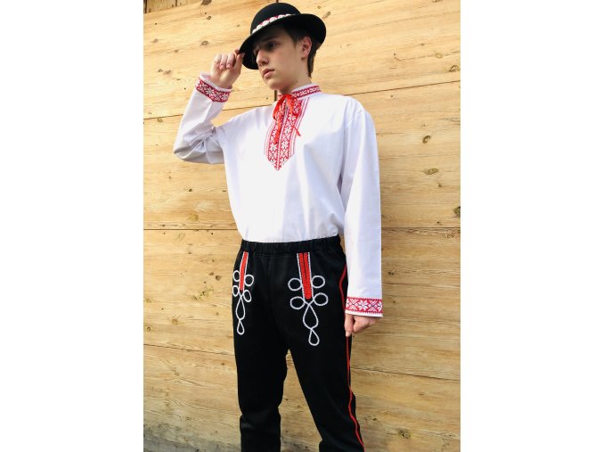 Pánsky folklórny komplet Marcel (čierne nohavice)