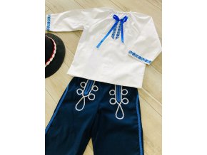 Chlapčenský folklórny komplet Miško (košielka a nohavice)