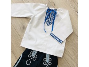 Chlapčenská folklórna košeľa Jožko v modrom
