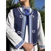 Pánska folklórna vesta Jozef (modrá)