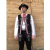 Pánsky folklórny komplet MARCEL s vestou (ČIERNE NOHAVICE)