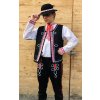 Pánsky folklórny komplet MARCEL s vestou (ČIERNE NOHAVICE)