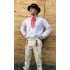 Pánsky folklórny komplet Marcel (smotanové nohavice)