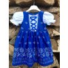 Detské folklórne šaty Johanka v modrom