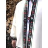 Folklórny kabát (halena) v zeleno-čiernom zdobení