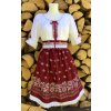 Dámsky folklórny komplet Mária v bordovej