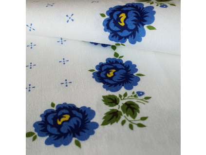 krojový šátek modrý 2