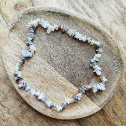 Achátový choker/double náramek