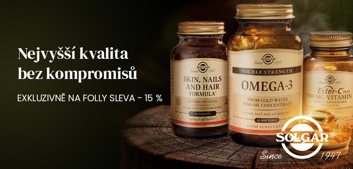 Sleva - 15 % na špičkové doplňky stravy Solgar