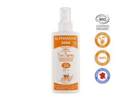 Alphanova SUN Opalovací mléko pro miminka SPF 50 125 ml BIO