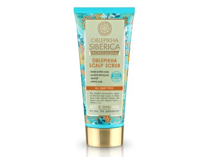 Natura Siberica Rakytníkový peeling pro vlasovou pokožku 200 ml