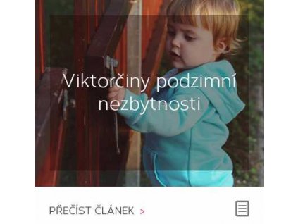 Viktorčiny kosmetické nezbytnosti do chladných dnů