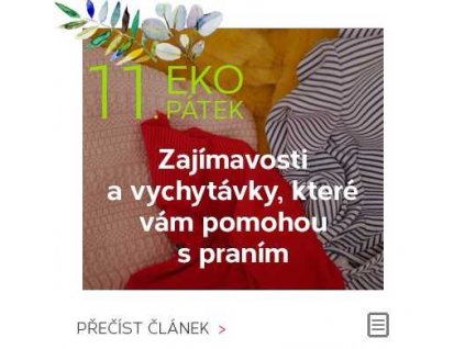EKOPÁTEK - zajímavosti a vychytávky, které vám pomohou s praním