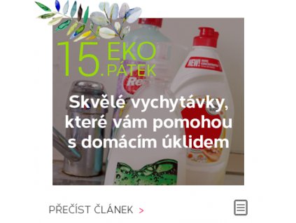EKOPÁTEK - Vychytávky, které vám pomohou s domácím úklidem