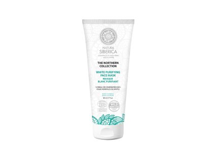 Natura Siberica Severní bílá čisticí pleťová maska 80 ml