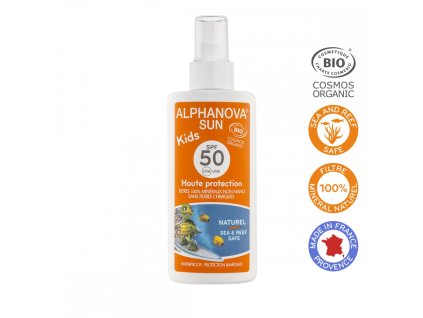 Alphanova SUN Opalovací krém ve spreji pro děti SPF 50 125g BIO