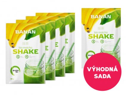 5 x Matcha Shake banánový 30 g za akční cenu!